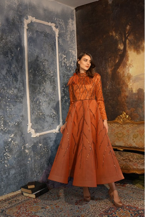 Luxe Modest Evening Dress