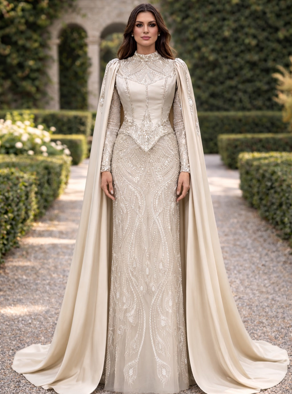 Couture Tanila Modest Evening Dress