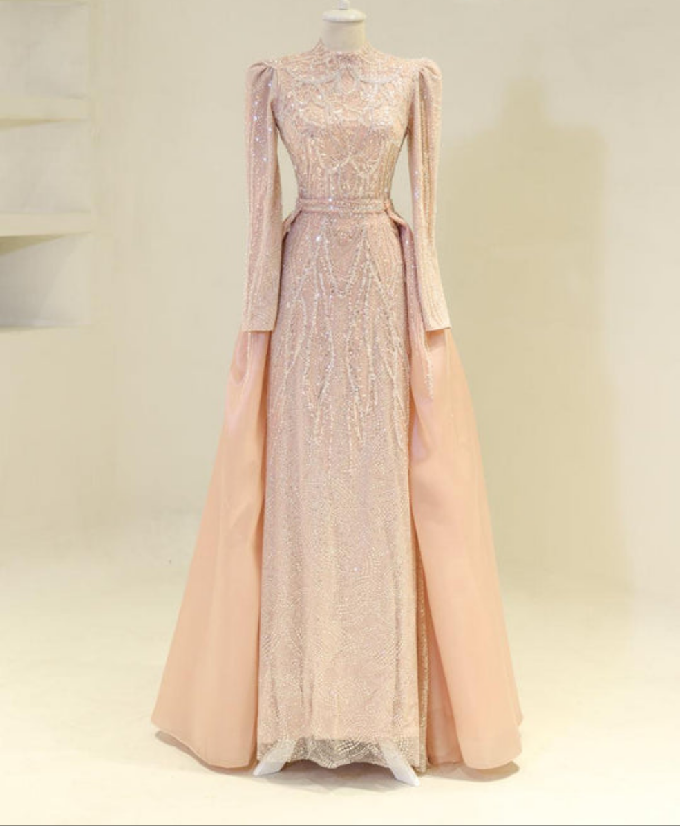 Couture alfah Modest Evening Dress