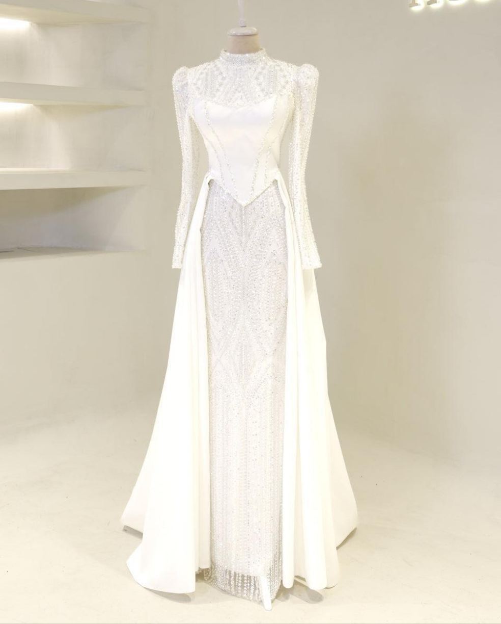 Couture Walsa Modest Evening Dress