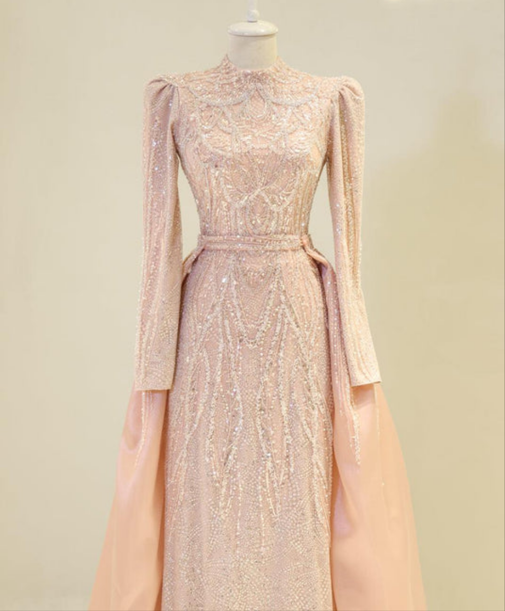Couture alfah Modest Evening Dress