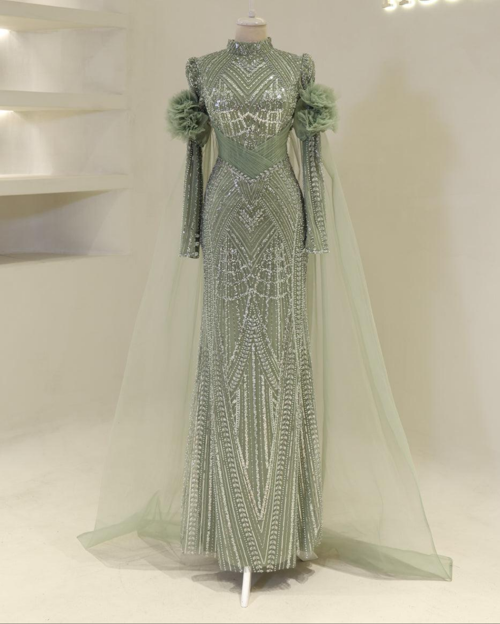 Couture Hafsa Modest Evening Dress