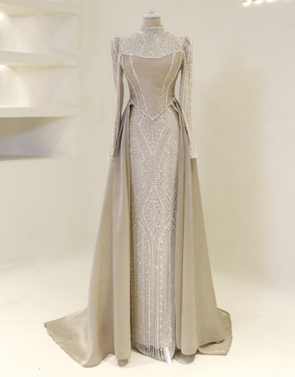 Couture Walsa Modest Evening Dress