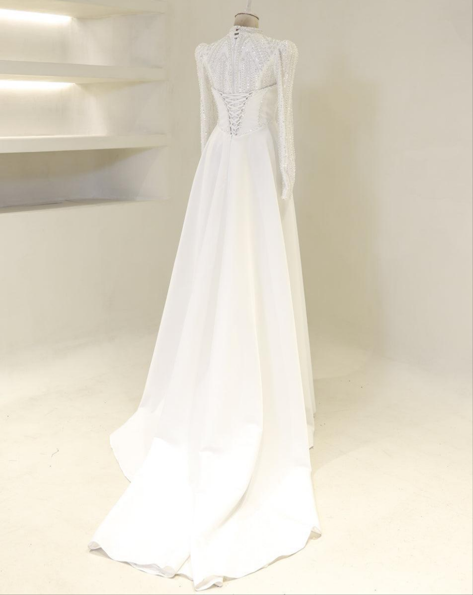 Couture Walsa Modest Evening Dress – Merhaba Boutique