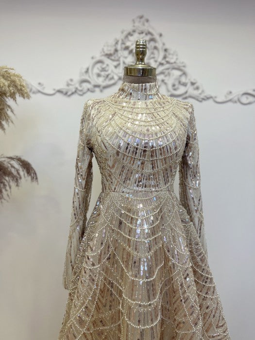 Alinda Modest Evening Dress