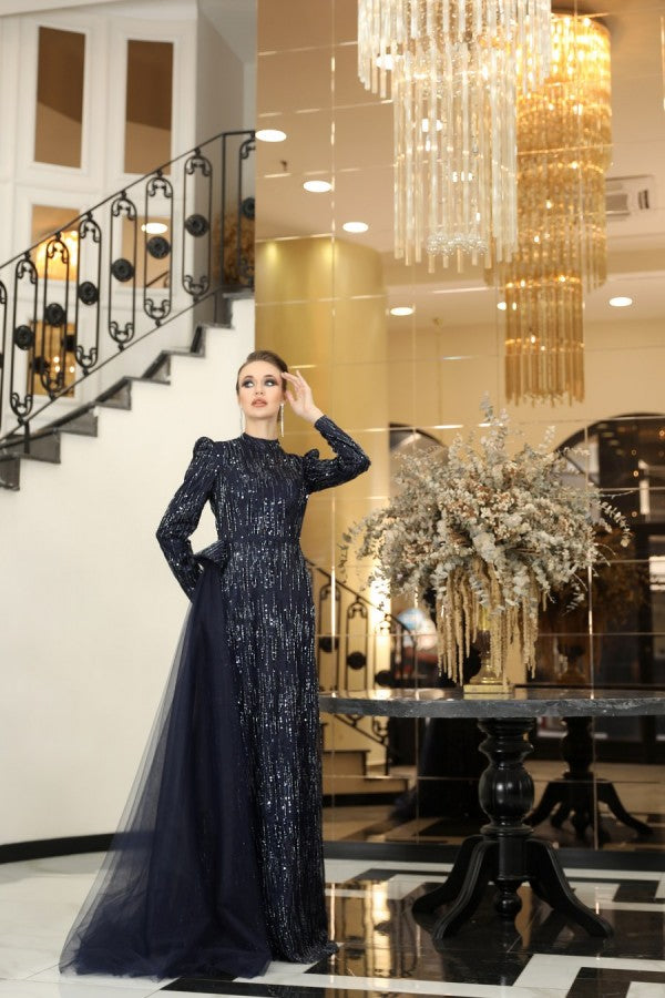 Damla Modest Evening Dress