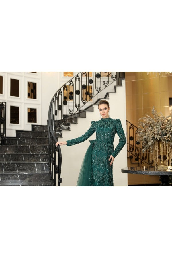 Damla Modest Evening Dress