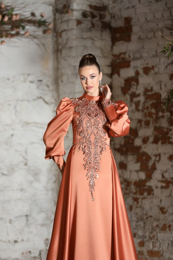 Ceren Modest Evening Dress