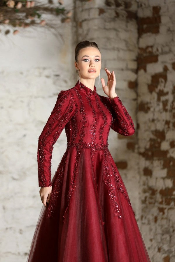 Salkin Modest Evening Dress Merhaba Boutique Salkin Modest Evening Dress Merhaba Boutique