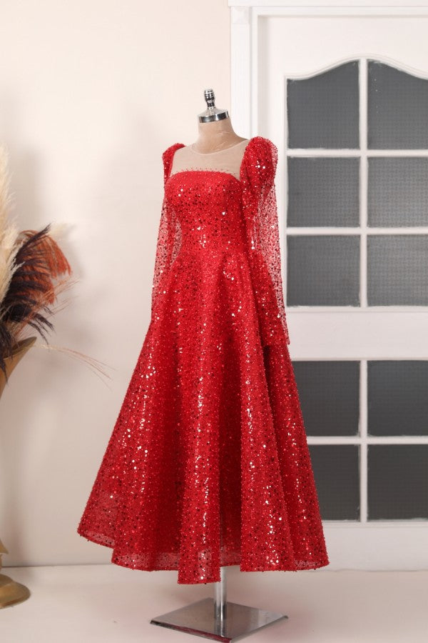 Diamond Modest Evening Dress