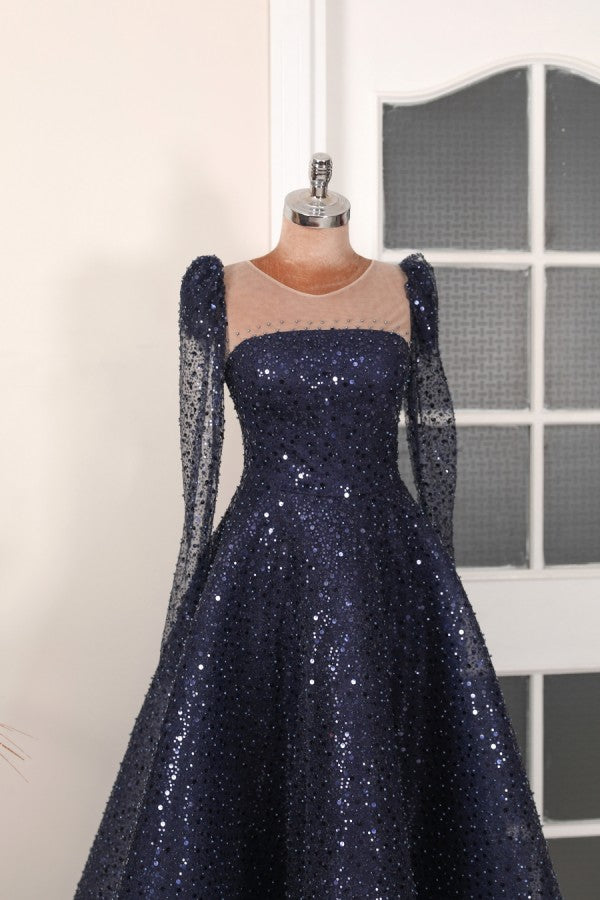 Diamond Modest Evening Dress
