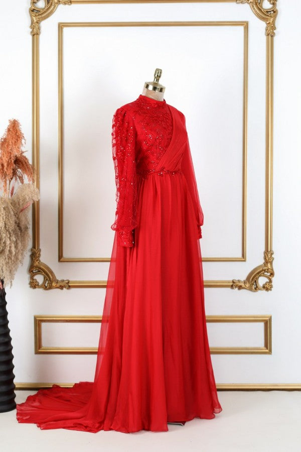 Dilruba Modest Evening Dress