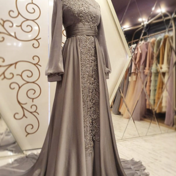 Elit Modest Evening Dress – Merhaba Boutique