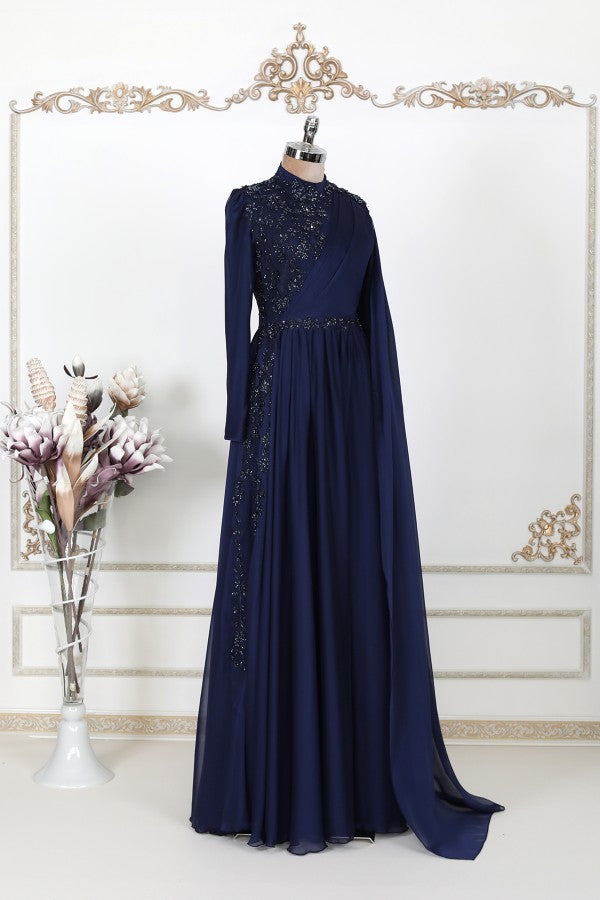Hayal Şifon Modest Evening Dress