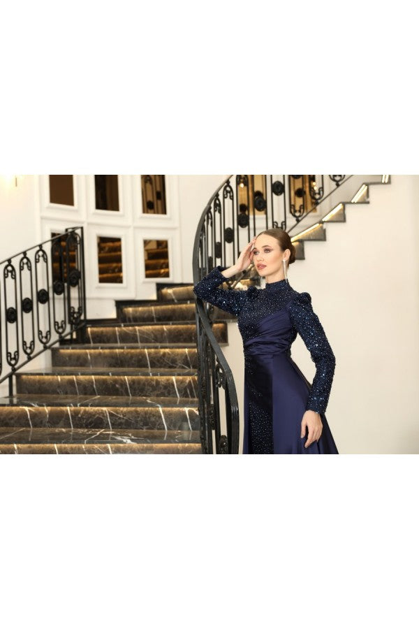 Henna Modest Evening Dress