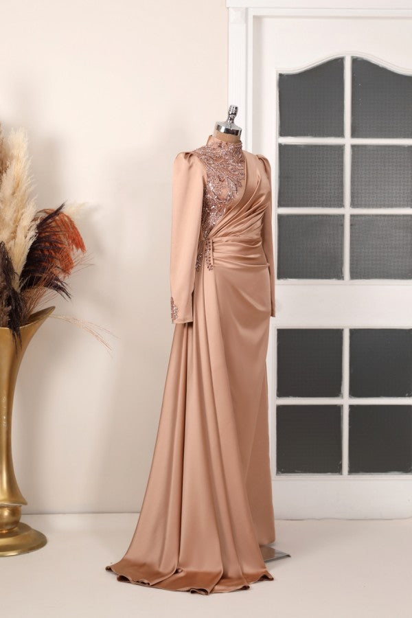 Monica Modest Evening Dress