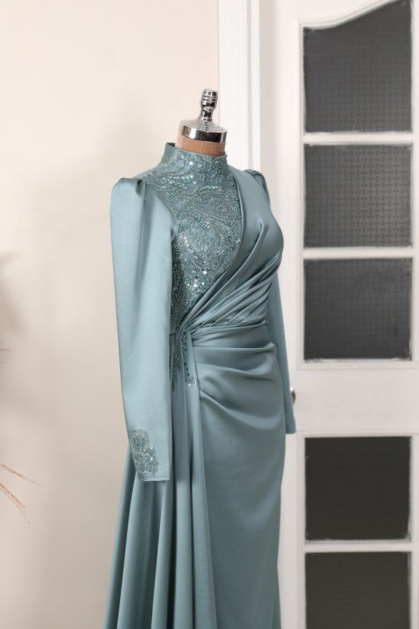 Monica Modest Evening Dress