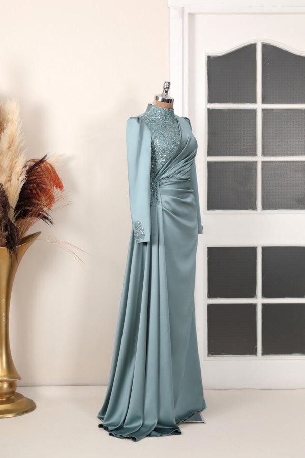 Monica Modest Evening Dress