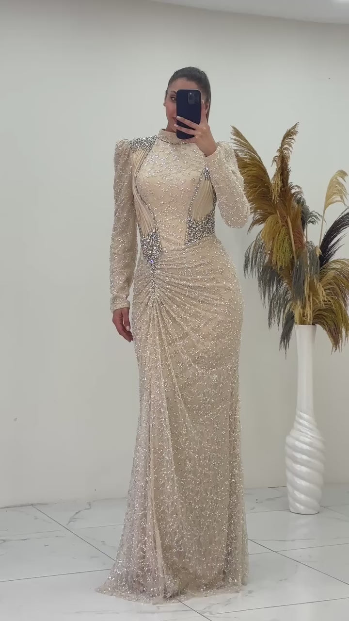 Couture Faliya Modest Evening Dress