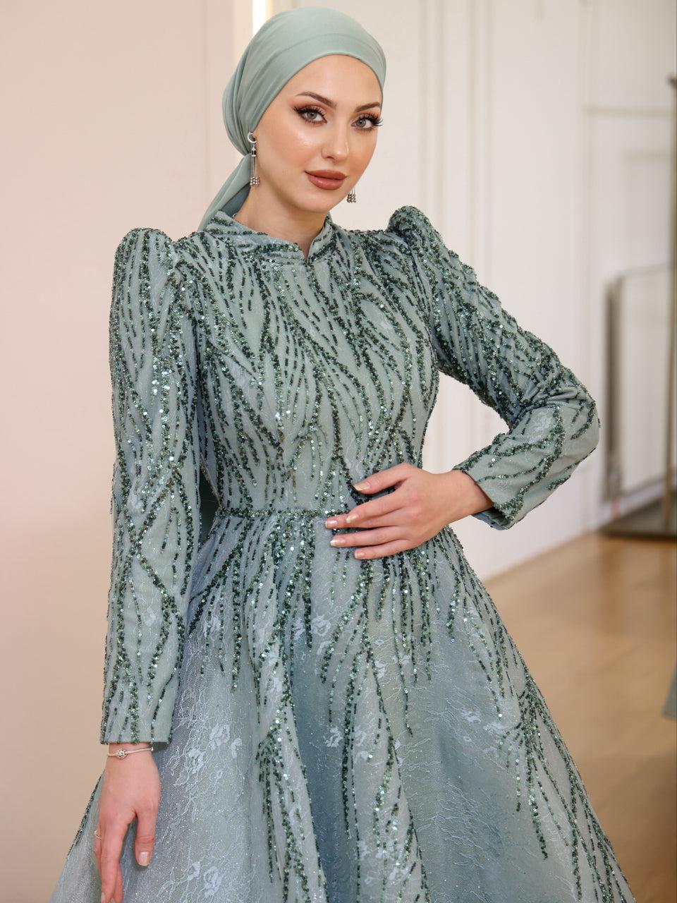 Couture Tania Modest Evening Dress