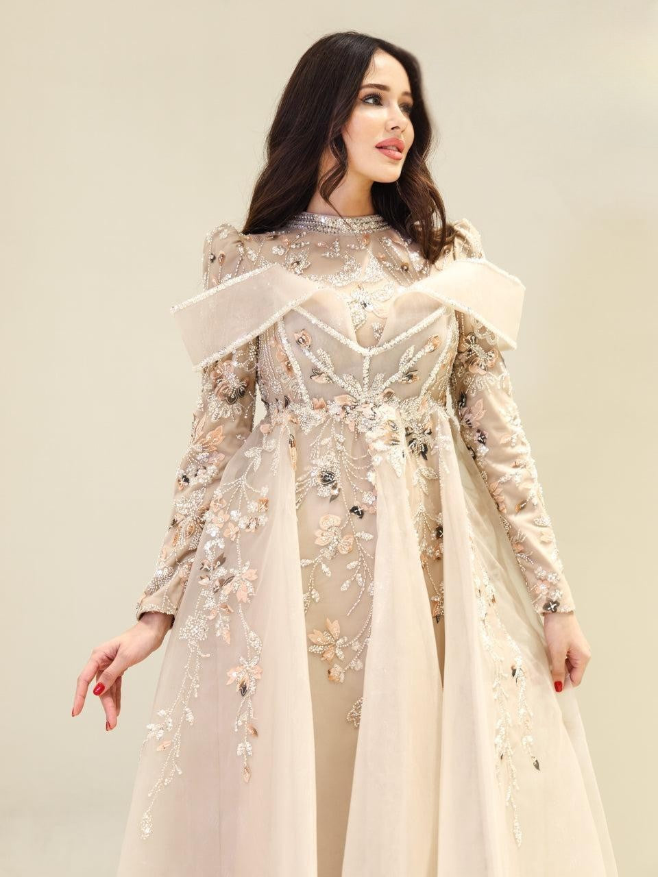 Couture Balanci Modest Evening Dress