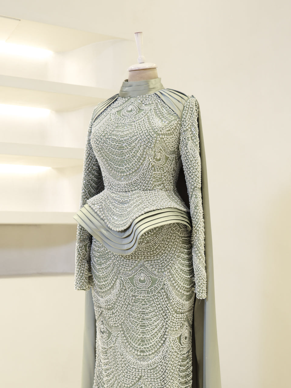 Couture Minal Modest Evening Dress