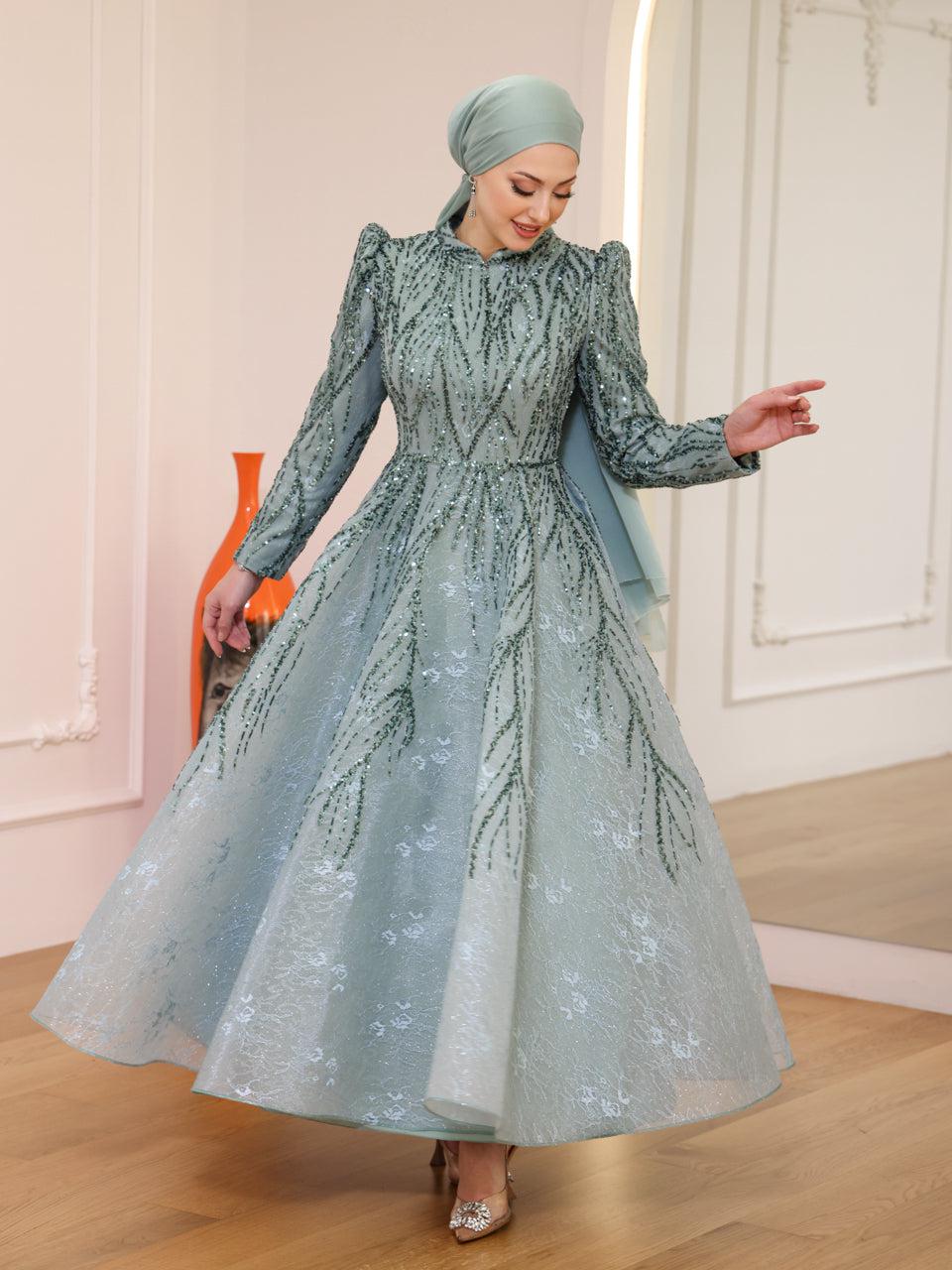 Couture Tania Modest Evening Dress