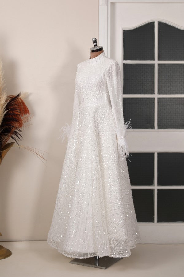 Rosalin Modest Evening Dress Merhaba Boutique Rosalin Modest Evening Dress Merhaba Boutique