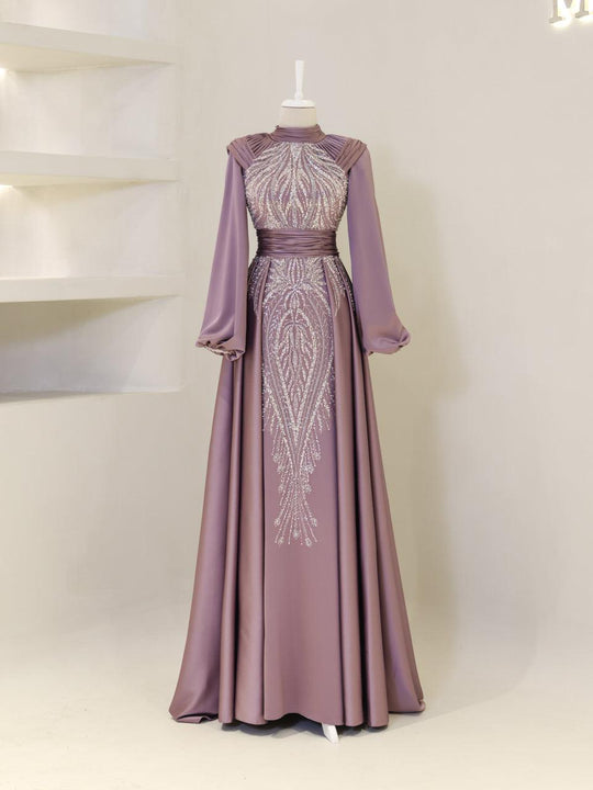 Couture Berra Modest Evening Dress
