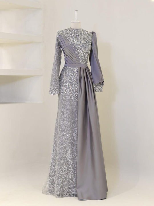 tesettur evening dress Couture Giana Tesettr Modest Evening Dress Merhaba Boutique